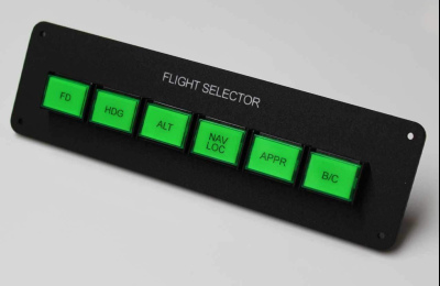 B200 Flight Selector Panel